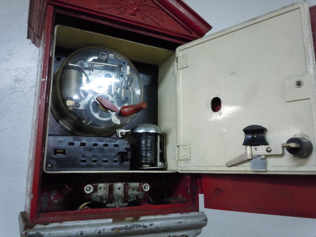 Great Fire Department Gamewell Fire box with pedestal. City of Madison, c 1930