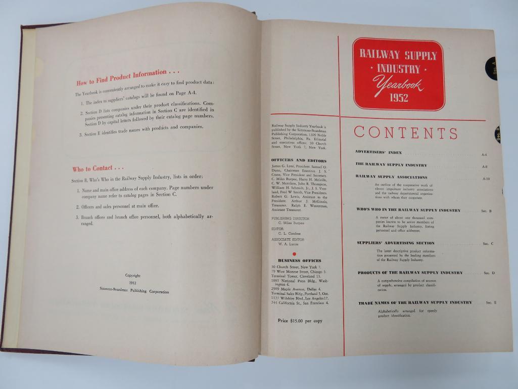 1950's Locomotive books