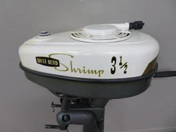 West Bend Shrimp 3 1/2 Hp outboard Motor with manual