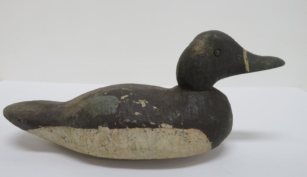 Vintage Wooden Duck Decoy, 14"