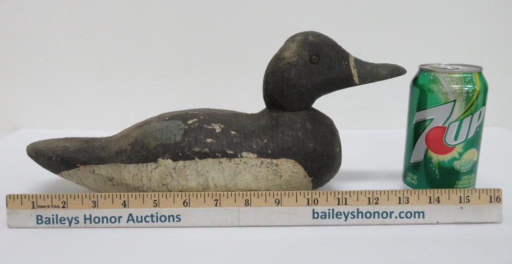 Vintage Wooden Duck Decoy, 14"