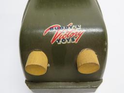 Buddy L Victory Toy, wooden army truck, 13"