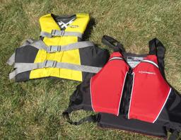 Two PFD's, Adult Universal and XL life vests