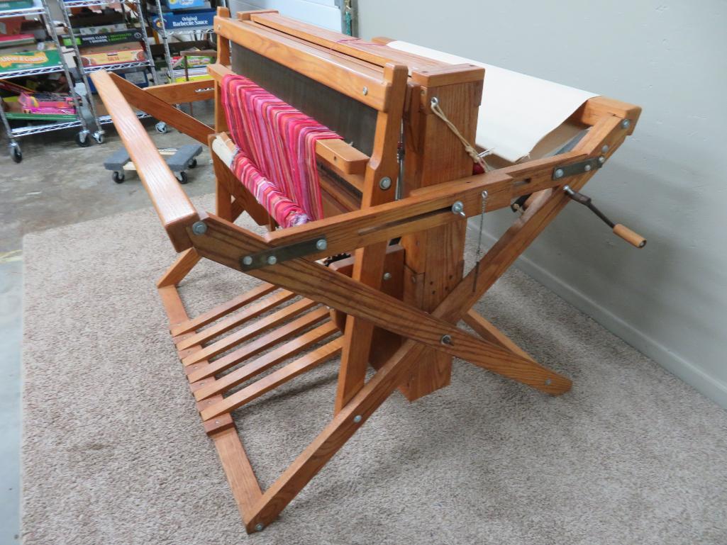 46" Oak Floor Loom attributed to Kessnich, six pedals