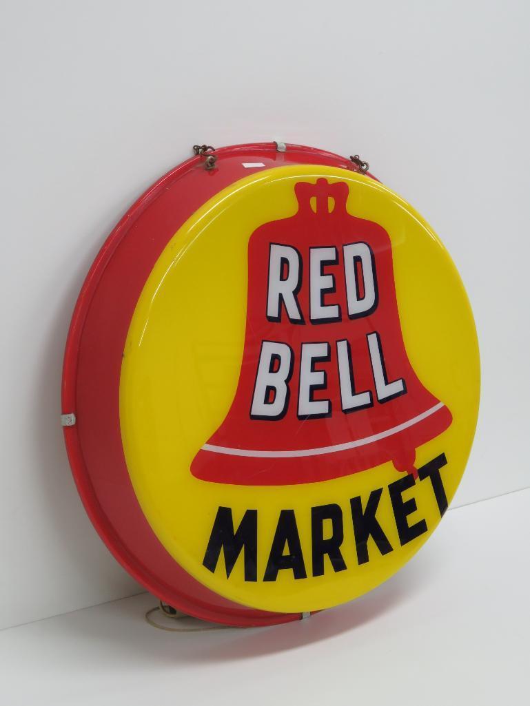 Red Bell Market light, 18" round, working