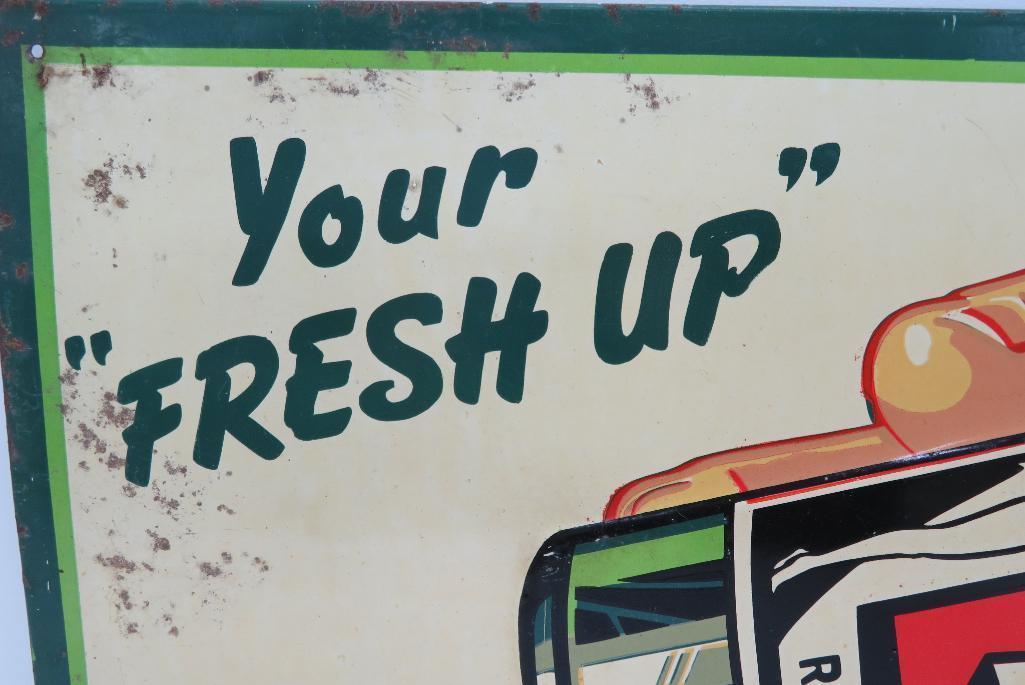 Your Fresh Up, metal soda sign, 30" x 12", 12-47