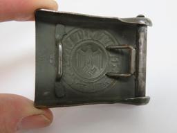 German military belt buckle, WWII, Got Mit Uns, 2 1/2", original green