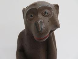 Cast Iron monkey doorstop, 8 1/2"