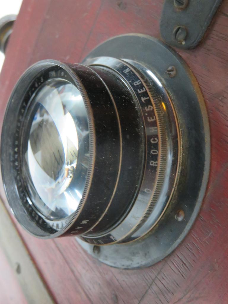 Antique Folmer Schwing Division Studio Camera with Eastman Projection lens and colored filter