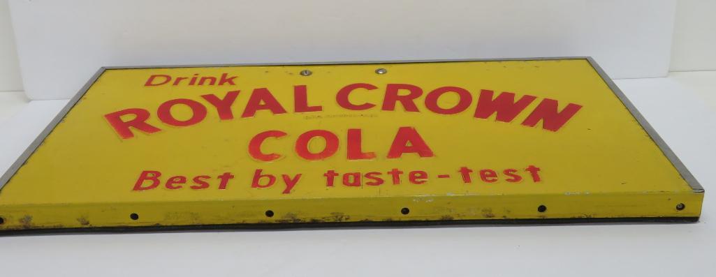 Drink Royal Crown Cola, Best by Taste-test, hanging sign