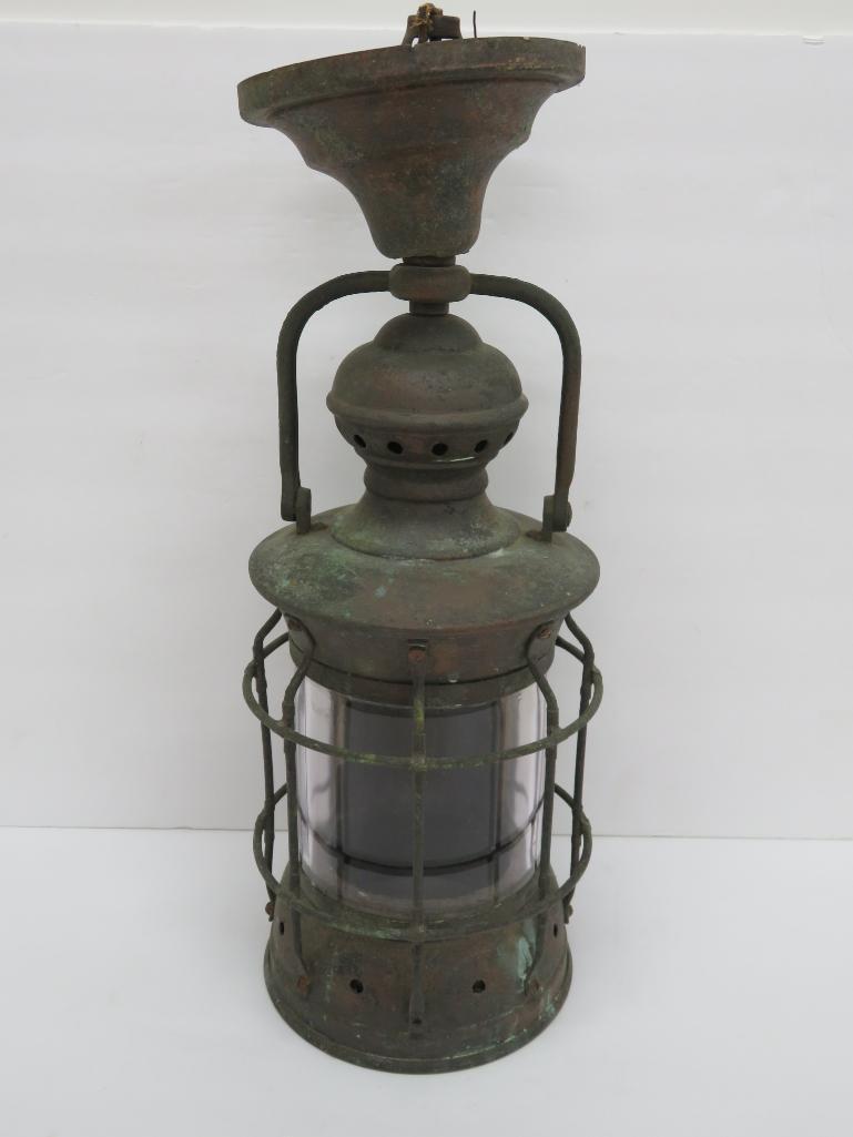 Nautical light, 15 1/2", electrified