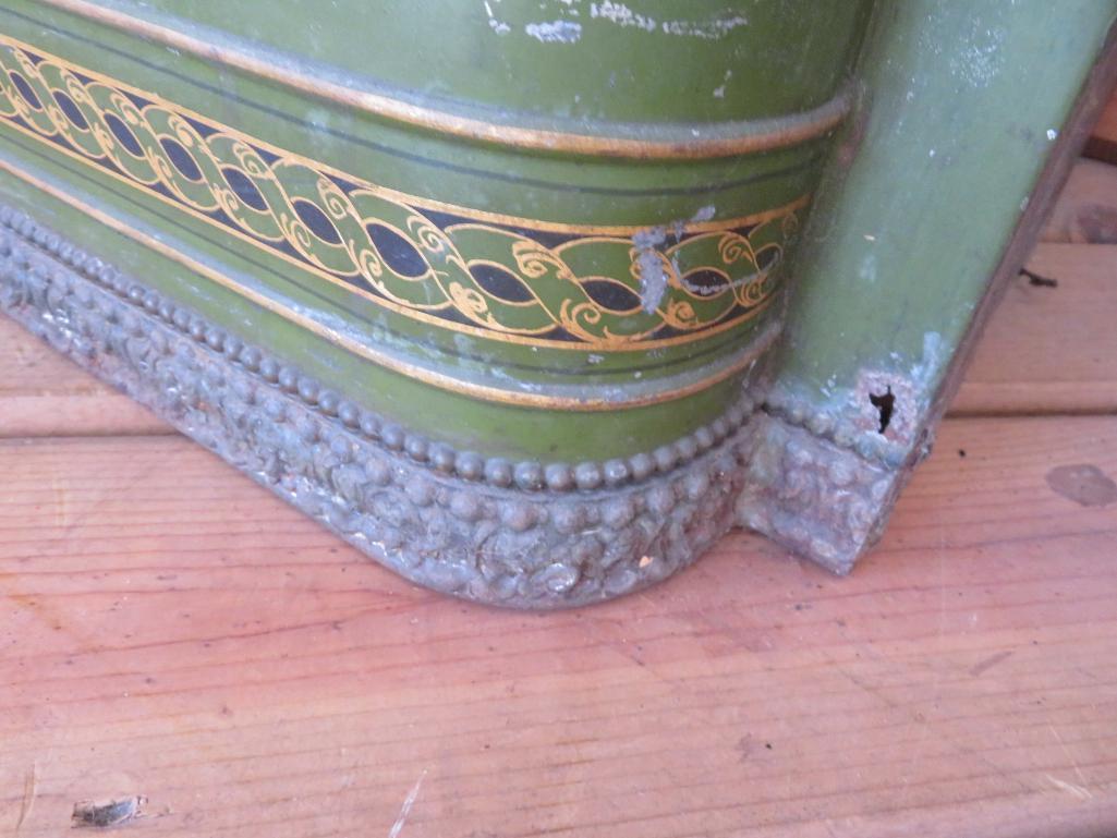 Large Henry Troemner, Fancy Ceylon roll top tea bin