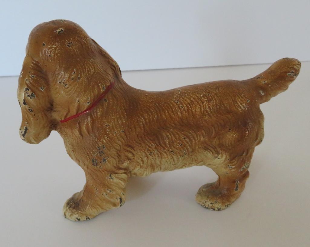 Cast iron Spaniel door stop, 4 1/2" tall