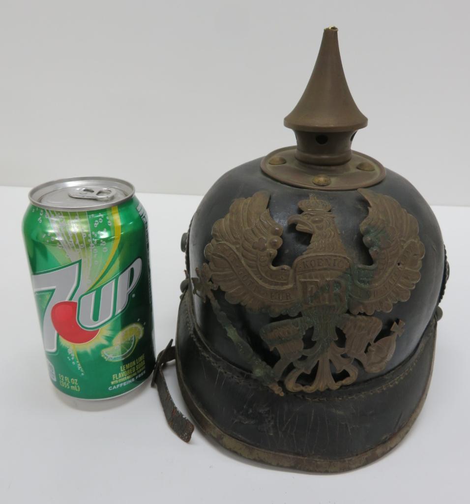 German WWI Prussian Pickelhaube Spiked Helmet