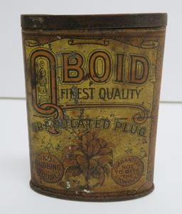 Q Bond Granulated Plug, metal pocket tin, Larus & Bro Co VA