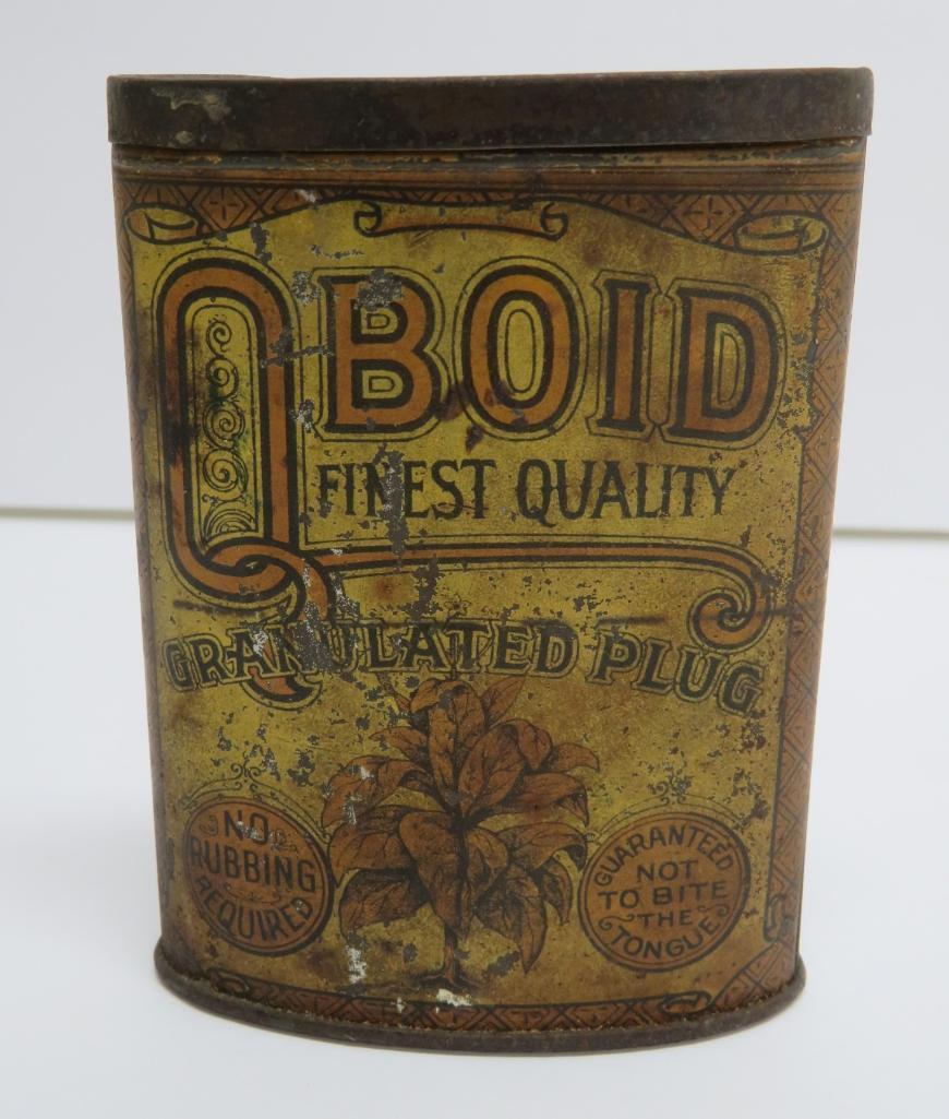 Q Bond Granulated Plug, metal pocket tin, Larus & Bro Co VA