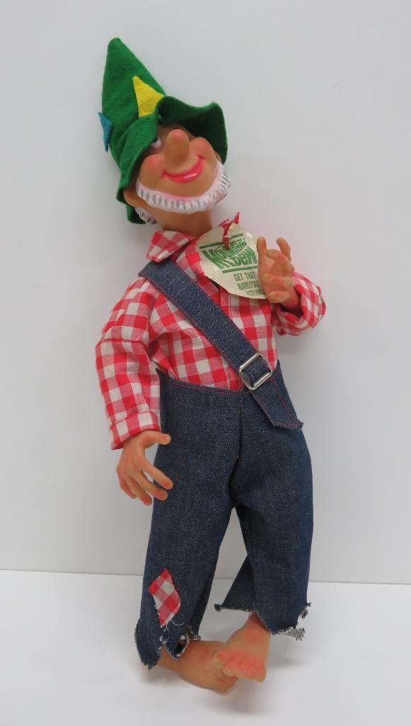 1969 Mountain Dew, promotional doll, Get that Barefoot Feeling, 21"