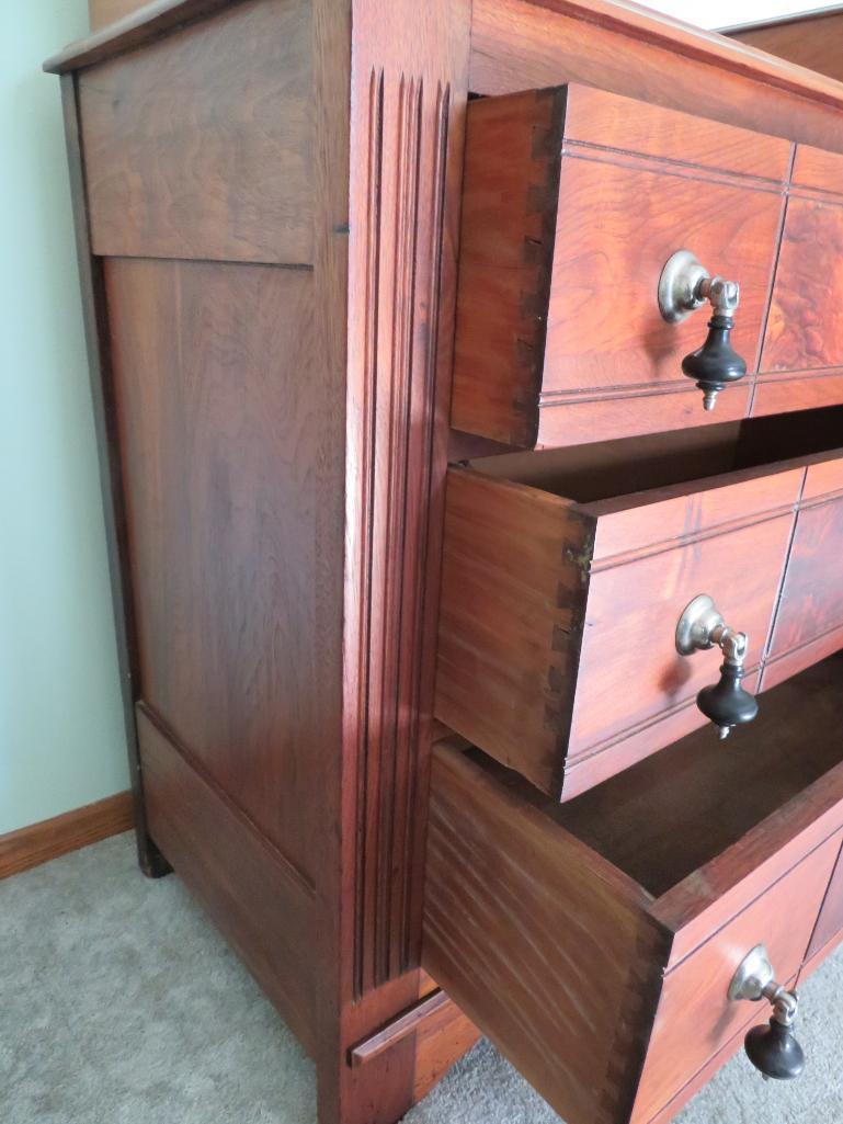 Lovely walnut dresser with hanky boxes