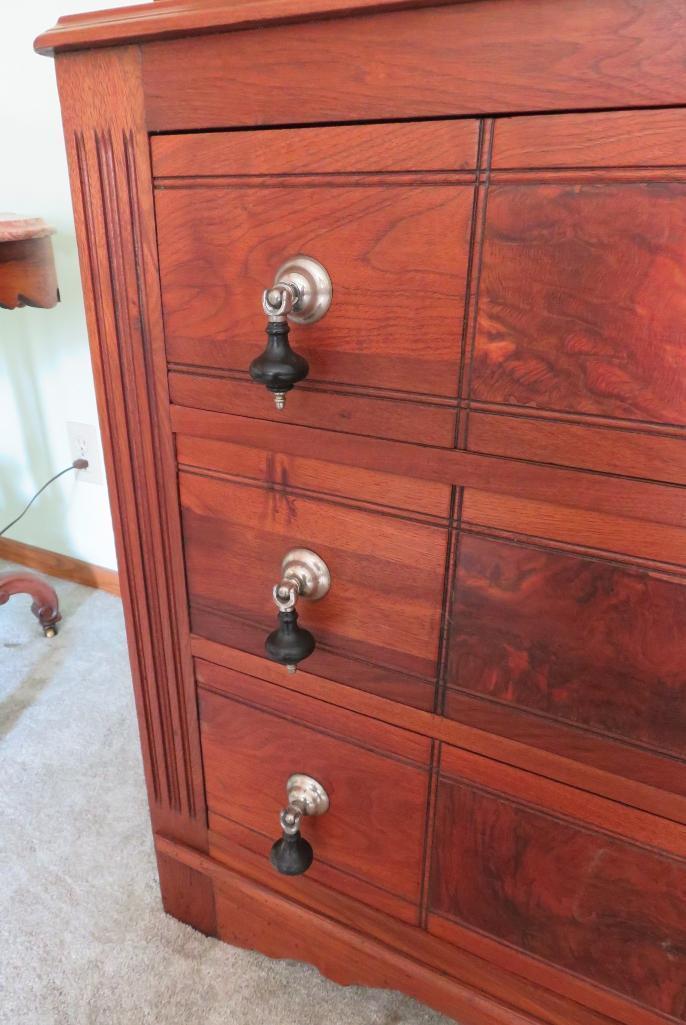 Lovely walnut dresser with hanky boxes