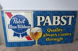 Great Large metal Pabst sign 4' x 8'