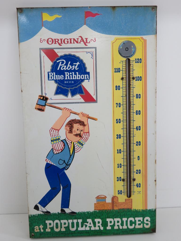 Pabst Popular Prices thermometer, 18" x 10 1/4", P424