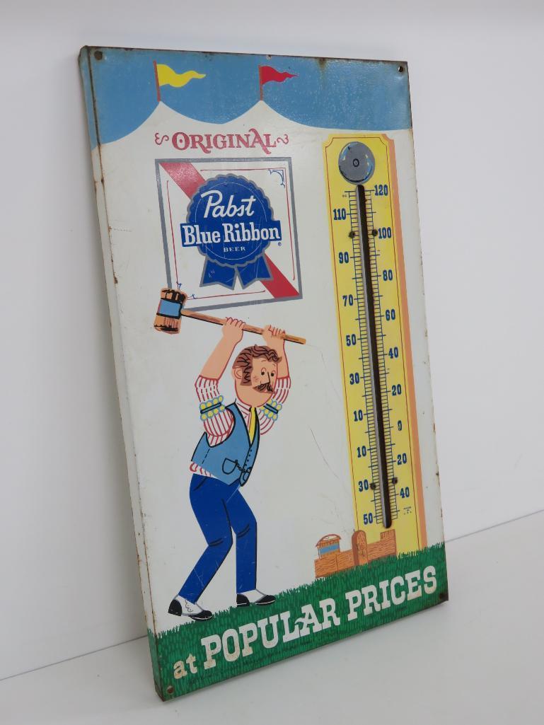 Pabst Popular Prices thermometer, 18" x 10 1/4", P424