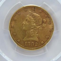 1882 $10 Gold piece PCGS AU50