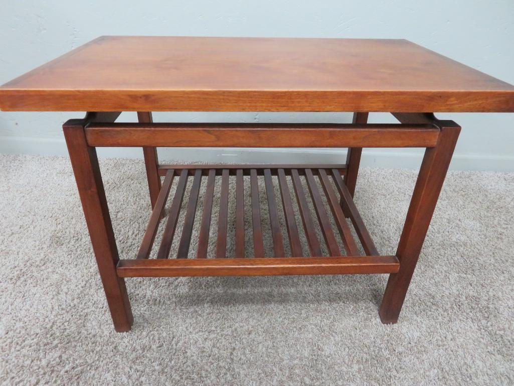 Teak side table, Mid Century Modern, 29" x 18", 20" tall