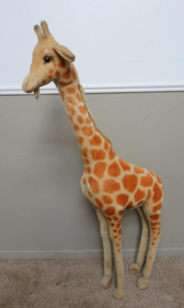 57" Steiff Studio Giraffe with button ear tag