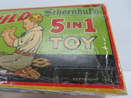 Schoenhut Auto Build wooden toy model with box, c 1925