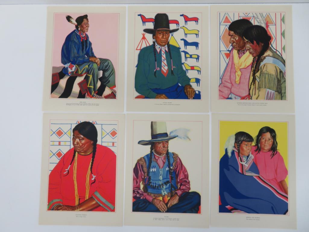 Great Northern Railway Blackfeet Native American Prints, 23 pieces, Winold Reiss