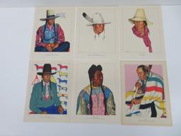 Great Northern Railway Blackfeet Native American Prints, 23 pieces, Winold Reiss