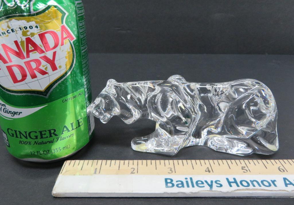 Baccarat crystal tiger, 6"