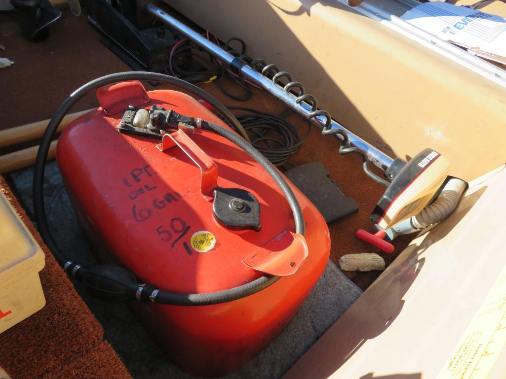 14' Smoker Craft Big Fisherman boat, trolling motor, 30 hp Evinrude motor & ShoreLand'r trailer