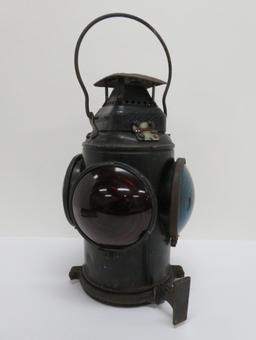 Adlake Sweating Lamp, No Pac Railway, 15", four lens three color