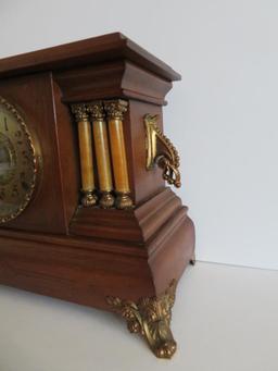 Column mantle clock