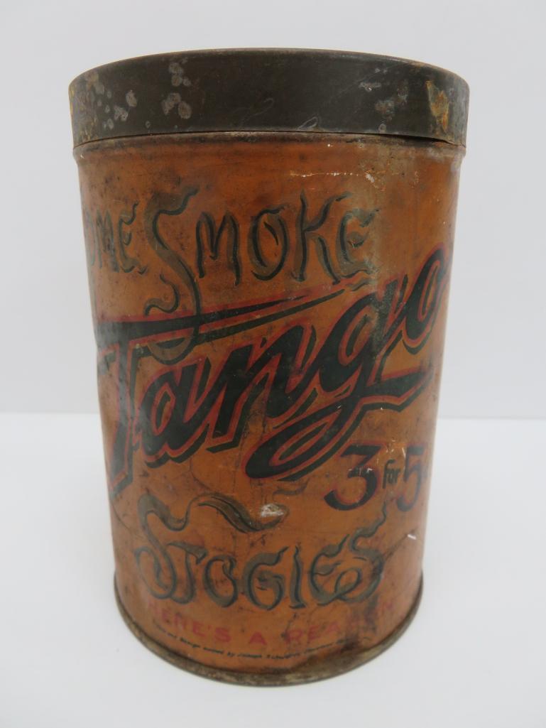 Tango Stogies cigar tin, 6"