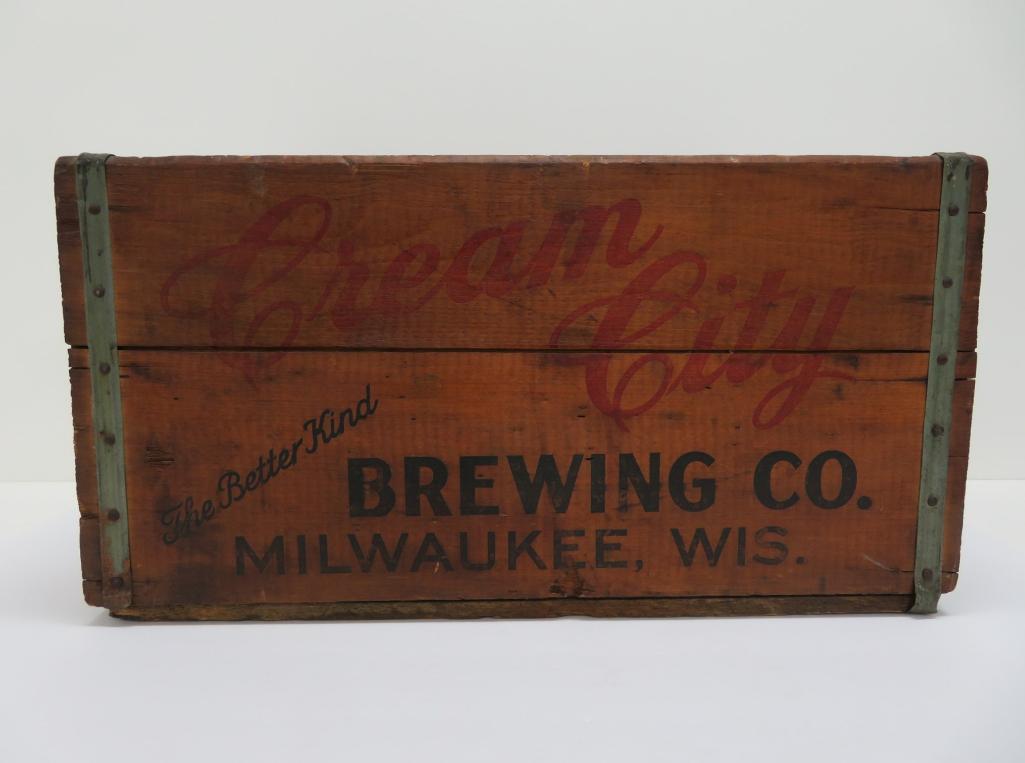 Cream City Brewing Co wooden box, 19" x 12"