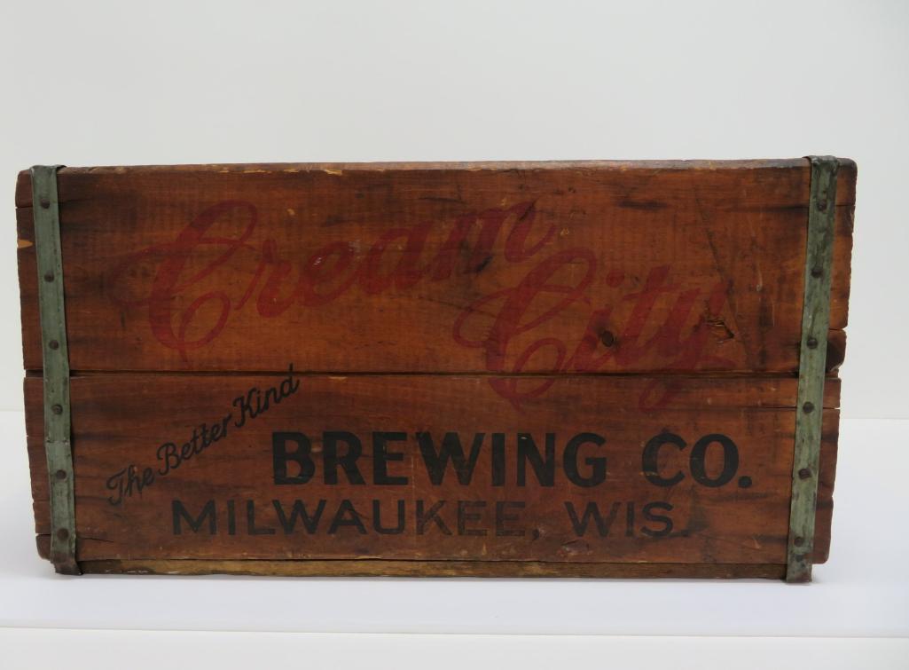 Cream City Brewing Co wooden box, 19" x 12"