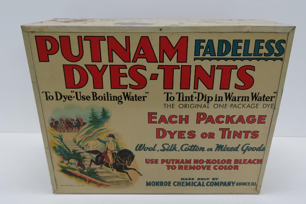 Metal Putnam Dyes-Tints cabinet
