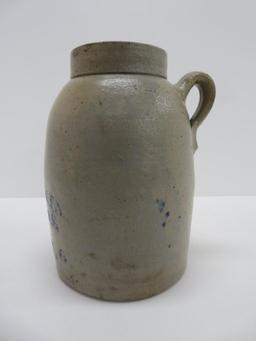 Jas Benjamin Stoneware Depot, stoneware sealer jar, Cincinnati OH, 10"