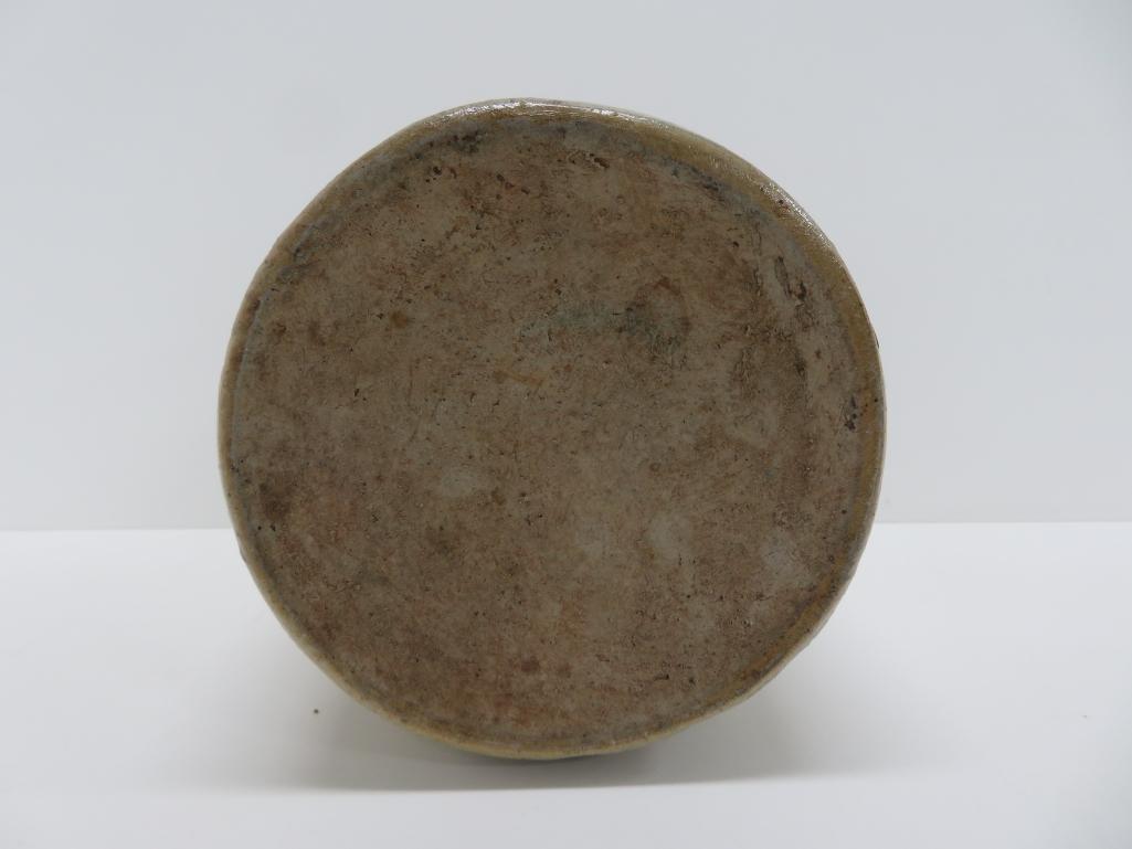 Jas Benjamin Stoneware Depot, stoneware sealer jar, Cincinnati OH, 10"