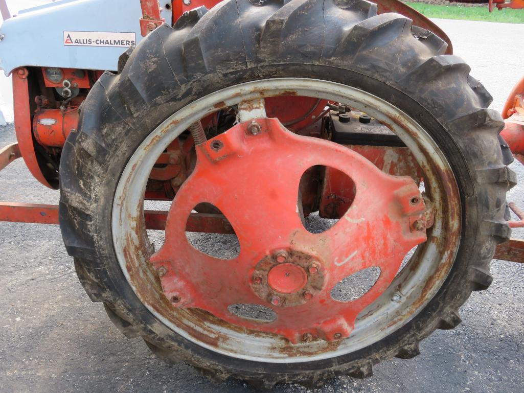 Allis Chalmers Model G tractor with instruction manuals, 3615-6