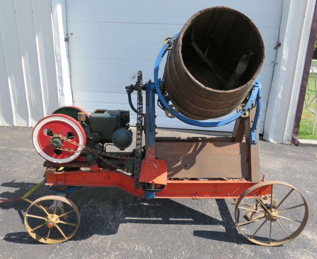 Taylor Vacuum Pump Hit and Miss Engine Cement Mixer, 2 hp