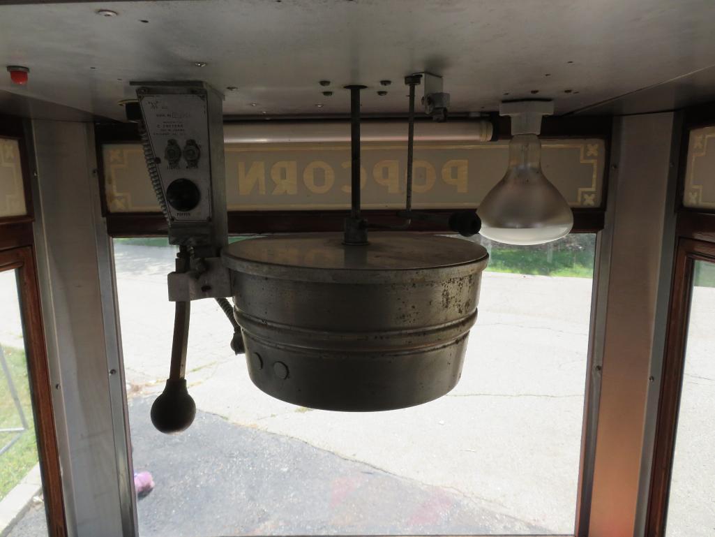 "Antique Popcorn Wagons, Chicago, Illinois" #003 Mini, with Cretor popper, replica of Cretor Model C
