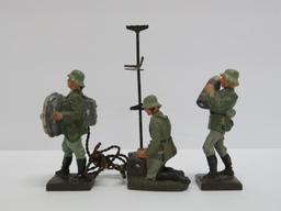 Lineol Germany Composition German toy soldiers, 3" and 4"