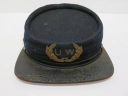 Late 1800's Cadet Kepi hat, University of Wisconsin