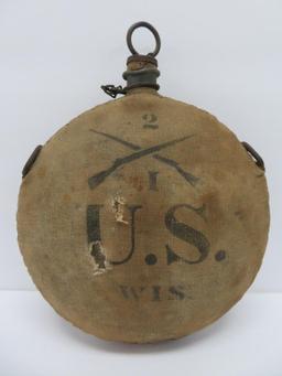 Spanish American War canteen, 2 Reg, Company I Wisconsin