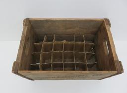 Wooden beer crate, Storck Products Co Slinger Wis, 12" x 20"