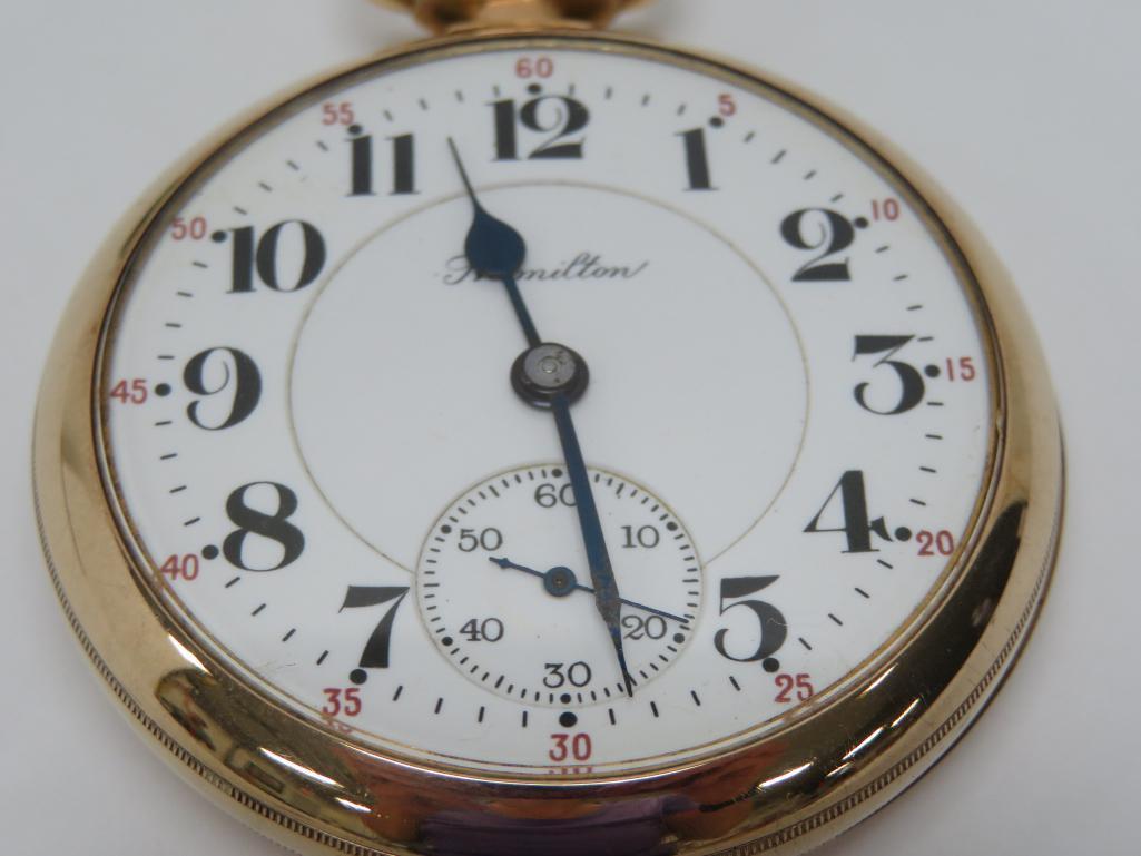 Hamilton Fahys Montauk pocket watch EXC